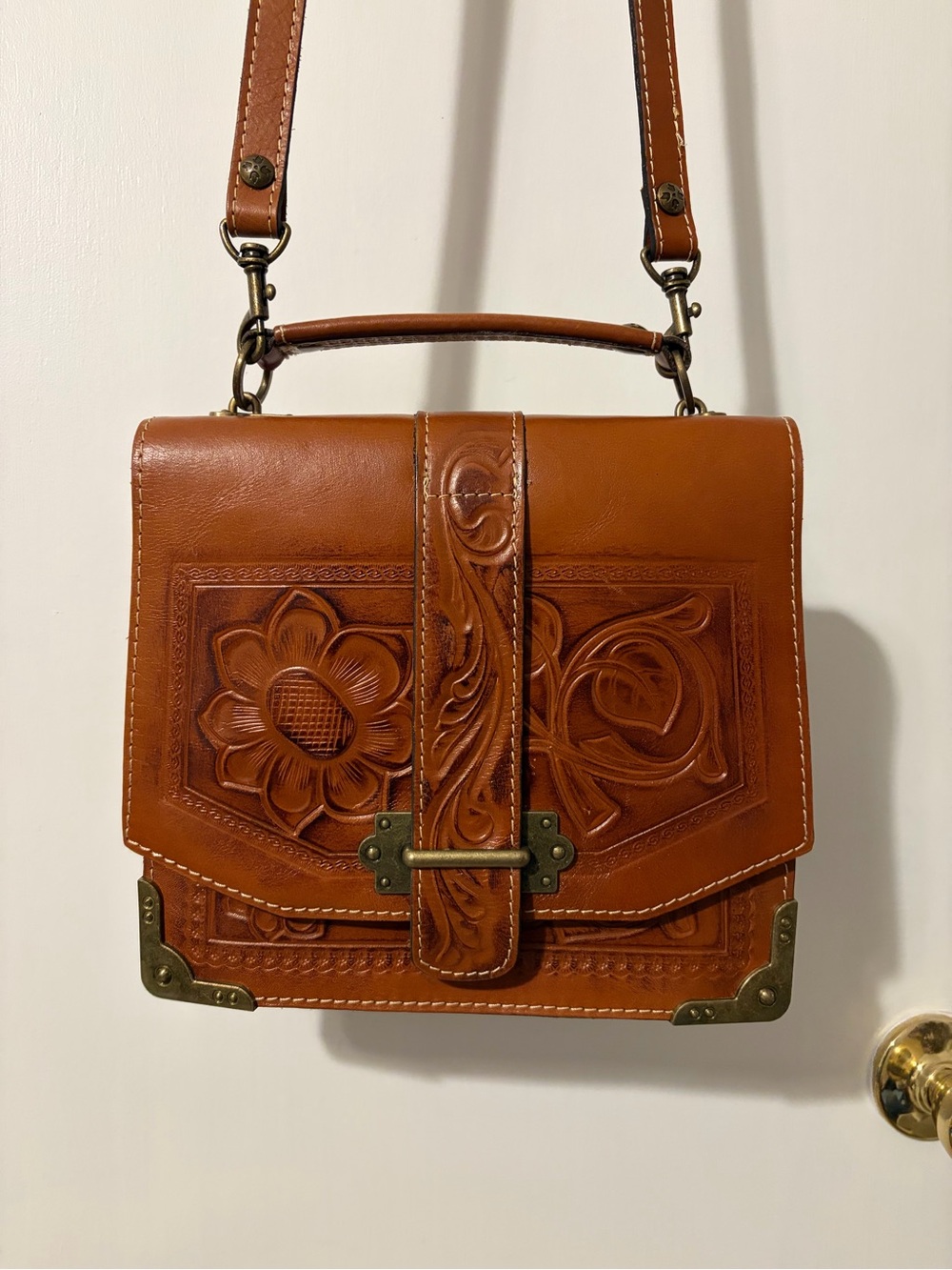 Patricia Nash Leather Florence Crossbody Bag